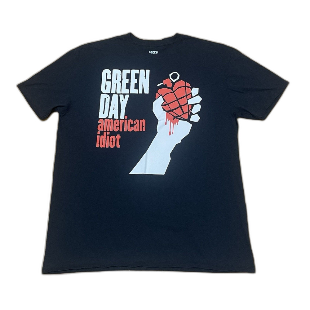 Green Day American Idiot 2XL Black Shirt 100% Cotton